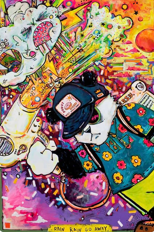 Rex Hausmann_RainRainGoAway Painting